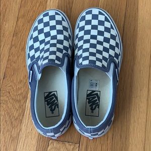 vans blue checkered